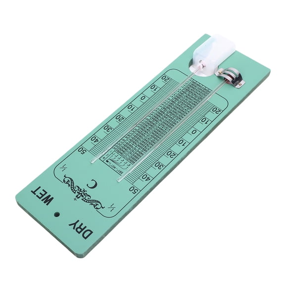 NFTIGB Marine Psychrometer High Accuracy Wood Plastic Composite Boat Wet Dry Bulb Thermometer Hygrometer