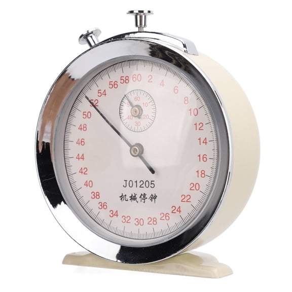 NFTIGB Mechanical Stopwatch Round Dial 0.2s 60 Second Sports Count Timer for Physical Experiments Running Cycling J01205 Professional High Precision Track Field Chronograph