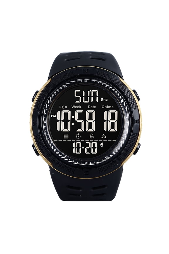 Men Digital Sports Watch 50M Water Resistant LED Multifunctional Smartwatch Stopwatch Countdown Auto Date Alarm Electronic Wristwatch 1.97 inches / 50mm Dial