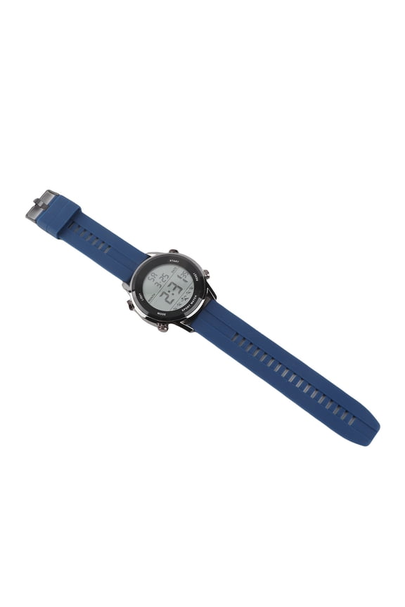 Men's Digital Sports Watch Luminous Waterproof Large Screen Wristwatch for Outdoor Activities 10.04 inches Blue