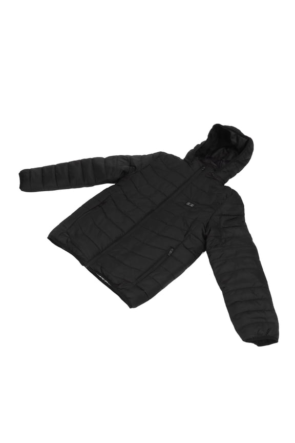 Men's USB Electric Heated Outerwear Jacket Winter Warm Coat with 15 Heating Zones 3 Temperature Levels Water-Resistant Lightweight Polyester for Outdoor Activities and Commuting 2XL