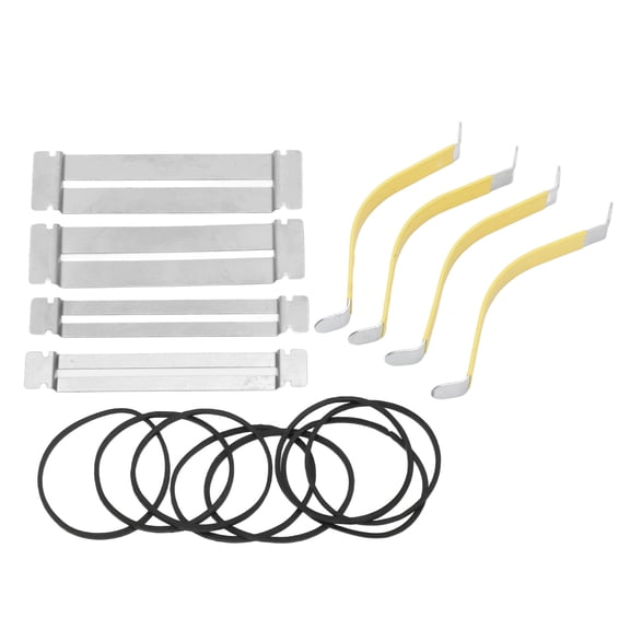 NFTIGB Metal Fingerboard Guards and Guitar String Spreader Set with Rubber Bands, Comprehensive Luthier Tool Kit for Dressing and Polishing Frets, Maintenance Set (3.94 inches / 10 cm)