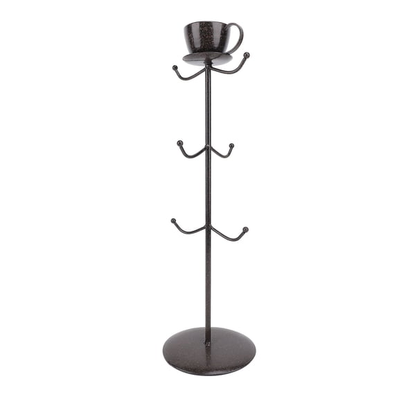 NFTIGB Metal Mug Holder Tree Countertop Coffee Cup Rack Stand Organizer with Base. Versatile Kitchen and Cafe Accessory for Teacups, Mugs & Jewelry. Size: 16.1 inches (41 cm)