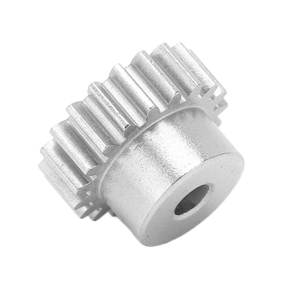 NFTIGB Metal Steel Motor Gear 19T Motor Gear for WLtoys 124016 124017 144010 Remote Control Car Replacement Part Silver (0.79 inches / 2 cm length)