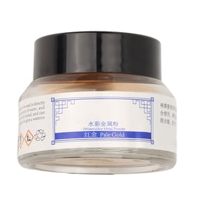 NFTIGB Metallic Pigment Powder Red Gold 30ml Paste for Watercolor Epoxy Resin Art Crafts Nail Art