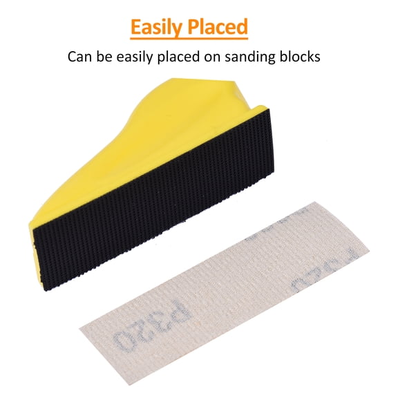 NFTIGB Micro Detail Sander Kit 3.5x1 inches / 8.89x2.54 cm Mini Sanding Block with 70 Sheets Sandpaper 40-320 Grits for Small Projects Woodworking Crafts