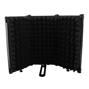 NFTIGB Microphone Isolation Shield Foldable Studio Recording Mic Wind Screen Board Sound Absorbing Cover with High-Density Acoustic EVA Foam for Vocal Broadcasting Equipment (11.42 inches / 29 cm)