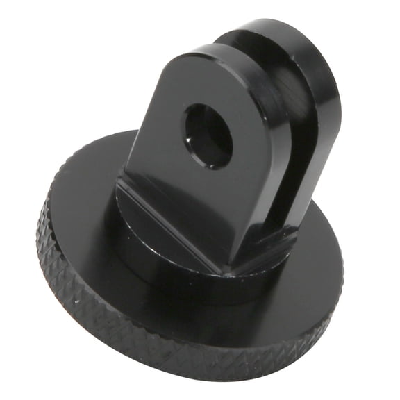 NFTIGB Mini 1/4 Inch Interface Tripod Adapter Aluminum Alloy Black Motion Camera Base Mount 1.57x1.18x1.18 inches / 4x3x3 cm Compact Converter Connector Accessories for Universal Action Camcorders