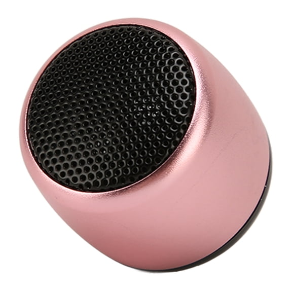 NFTIGB Mini Bluetooth Speaker Heavy Subwoofer USB Rechargeable Metal Portable Wireless Speaker for Phone Tablet PC Pink[cite: 1]