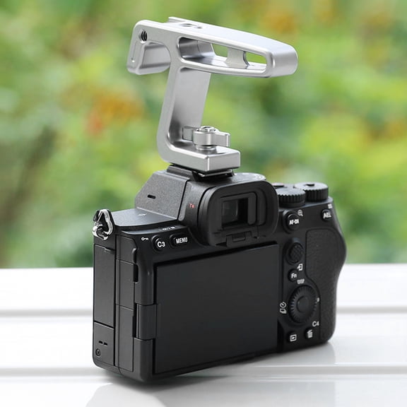 NFTIGB Mini Camera Top Handle Universal Handgrip with Cold Shoe Mount and ARRI Positioning Hole for Camera Cage Vlogging Live Streaming Photography Video Rig Accessories