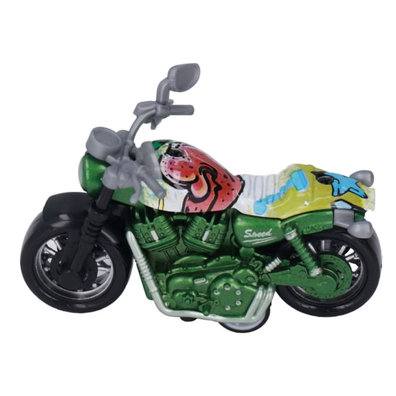 NFTIGB Mini Motorcycle Model Alloy High Simulation Promote Coordination Pull Back Motorcycle Toy for Kids Green, 12 inches / 30.5 cm, Best Holiday Gift Set