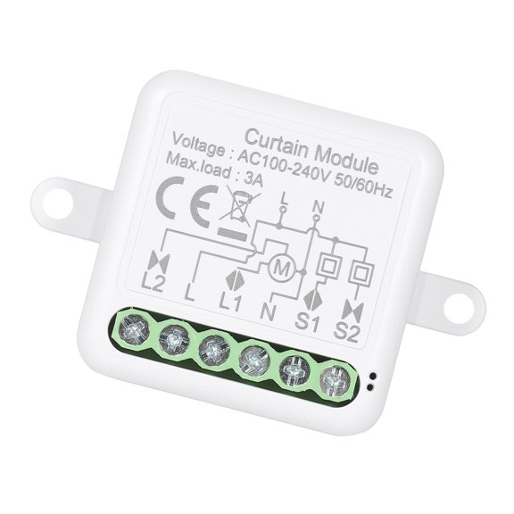 NFTIGB Mini Smart Relay WiFi Switch Module, 1 Way Wireless Controller for Smart Home Curtain Automation, Works with Smart Life App
