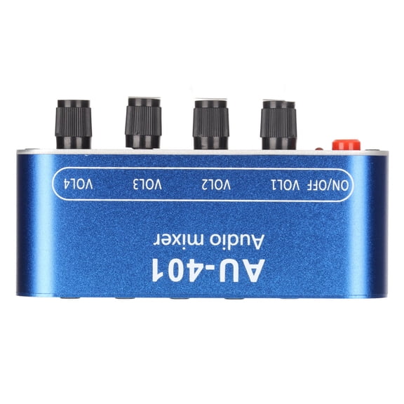 NFTIGB Mini Stereo Mixer 4 In 1 Out Volume Control 3.5mm Sound Selector Amplifier For PC Laptop Headphone, 4.72 Inches / 12 cm