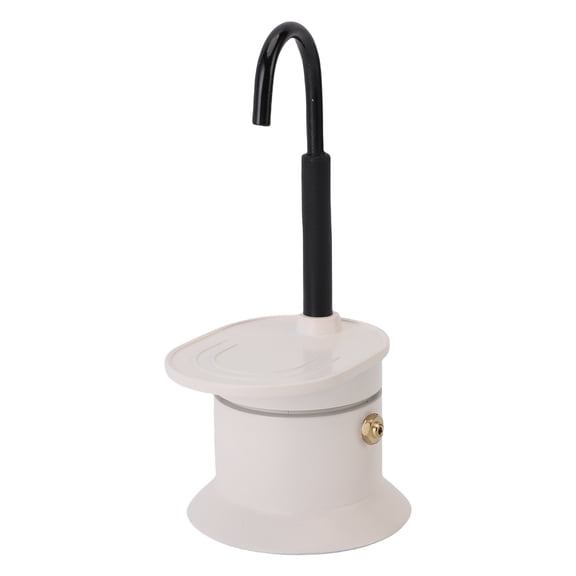 NFTIGB Mini Stovetop Espresso Pot, 1-Cup 50ml Aluminum Alloy Single Tube Coffee Maker for Camping Outdoor Travel Home Use, White (1.7 oz / 50 ml) Brews Delicious Cups