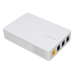NFTIGB Mini UPS Backup Battery 6000mAh Uninterruptible Power Supply 27W 12V 9V DC Output Surge Protection for Router Modem Camera, Compact Desktop Standby