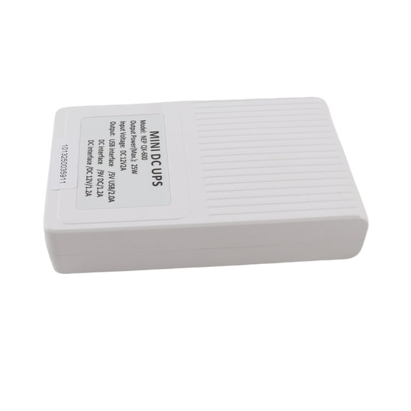 NFTIGB Mini UPS Power Supply DC 12V 9V 5V 10400mAh Uninterruptible Battery Backup with 3 DC Adapters, 25W Output for WiFi Routers Modems Security Cameras, 110-240V Input, Black (7.09 in / 18 cm)