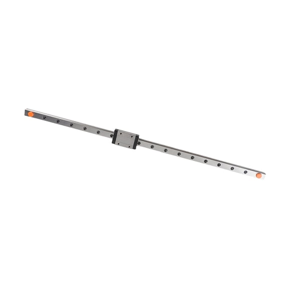 NFTIGB Miniature Linear Rail Guide with Slide Block, 17.7 inches / 450 mm Length, 0.5 inches / 12 mm Width, Bearing Steel Track for Automatic CNC Machines and Precision Measuring Tools