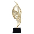 thumbnail image 1 of NFTIGB Modern Luxury Metal Abstract Decorative Sculpture with Base Home Art Decor Statue for Desk Shelf Decor Classic Black 10.2 Inches Tall Office Display, 1 of 9
