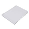 thumbnail image 1 of NFTIGB Modern Minimalist Rectangular Plastic Serving Fruit Tray with Anti Slip Bottom for Home Kitchen Reception Room, 11.0 x 7.7 inches (28 x 19.5 cm), White, 1 of 9