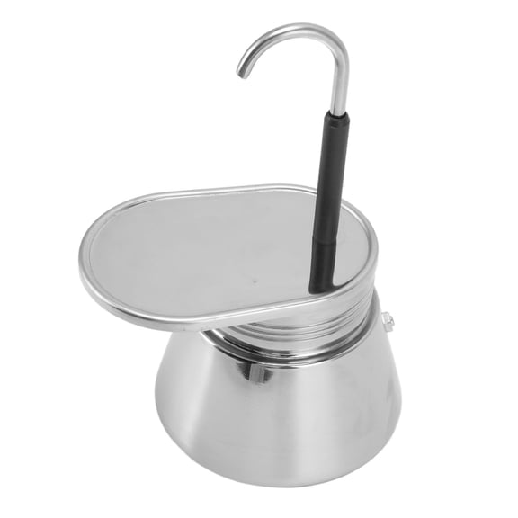 NFTIGB Moka Pot Stainless Steel Italian Type DIY Large Capacity Portable Coffee Maker Espresso Machine (8.3 inches / 21 cm)