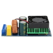 NFTIGB Mono Channel Amplifier Board High Power 500W Efficient HiFi Power Amp Board with Fan for 10-18in 4-8 Ohm Speakers IRS2092S Digital Audio Mod