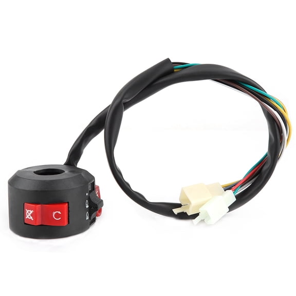 NFTIGB Motorcycle Left Handlebar Switch 22mm / 0.86 in Start Kill ON Off Light Switch for 50cc 110cc ATV Quad
