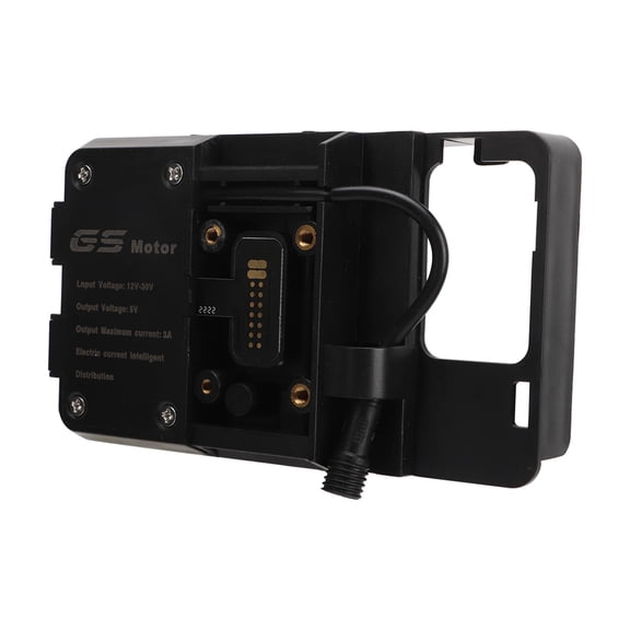 NFTIGB Motorcycle Phone Holder Mount Wire Charger USB Bracket for 4.5-6.1 inches / 11.4-15.5 cm screens BMW R1200GS R1250GS F850GS F750GS ADV Navigation Dash Mount 2013-2020 Black