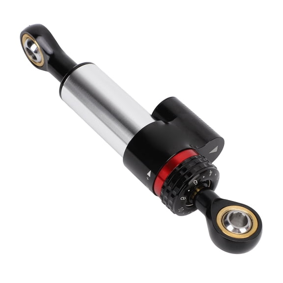 NFTIGB Motorcycle Steering Damper Aluminum Alloy Directional Bracket Universal for 125cc 150cc Scooter Silver High Performance Safety Control Accessory 11.41 in / 29.00 cm