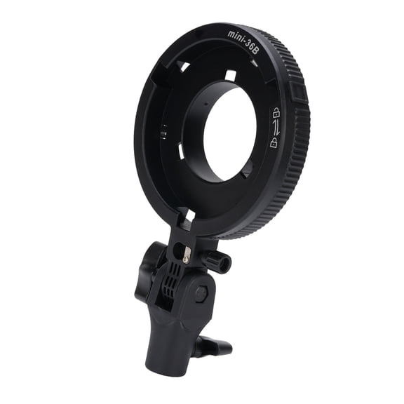 NFTIGB Mount Adapter for Bowens Mini to Standard Aluminum Camera Flash Bracket Holder Compatible with LED Light, Softbox, Beauty Dish, Reflector, and Photography Umbrella (7.87 inches / 20 cm)