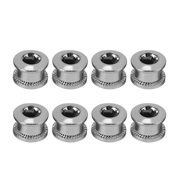 NFTIGB Mountain Bikes Road Bicycles Chain Wheel Crankset Lock Screws Bolts & Nut Parts Double Lock Steel Accessories (0.47 in / 11.9 mm)