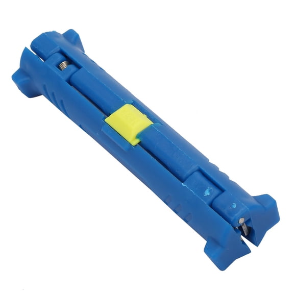 NFTIGB Multi Function Electric Coaxial Cable Stripper Pen Rotating Type Wire Stripping Cutter Heavy Duty Hand Tool Crimper and Stripper for 4mm to 8mm Lines Portable Handheld Design Blue
