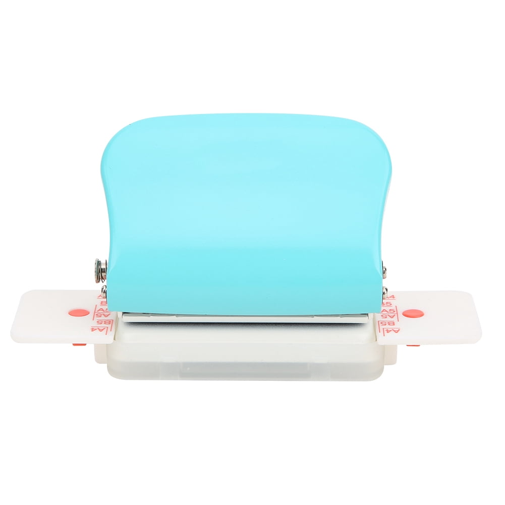 NFTIGB Multi Function Manual 26 Hole Paper Puncher Tool for A4 B5 A5 Binders, Light Blue Colored Office Supplies for Students and Professionals (10 inches / 25.4 cm)