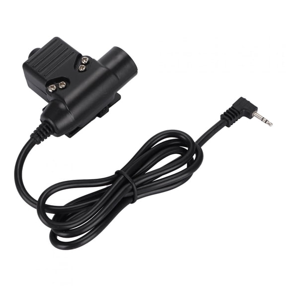 NFTIGB Multi Functional 2.5mm Single Hole PTT Cable Suitable For Radio Walkie Talkie Earpiece Headsets With High Quality ABS Material Button Activated Design (1.42 inches / 3.6 cm)
