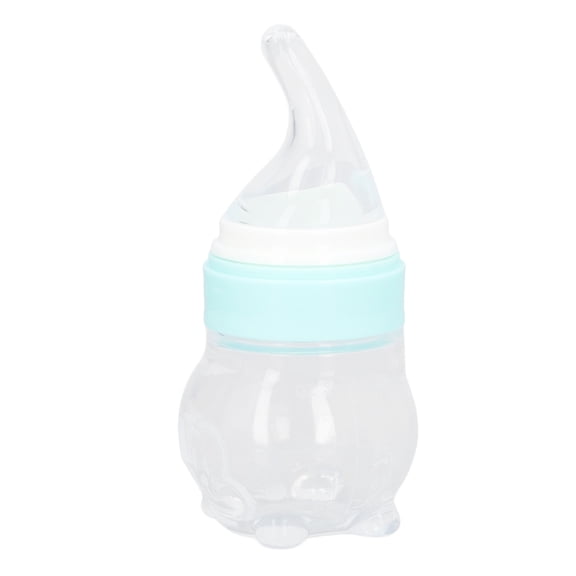 NFTIGB Multifunction Silicone Baby Bottle Food Feeder for Cereal & Puree, Detachable Dispenser Set with Spoon, 5 Pieces (8.27 in / 21 cm)