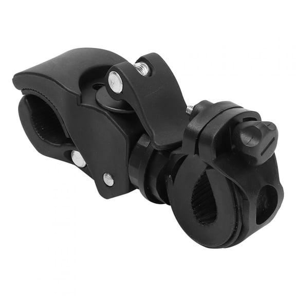 NFTIGB Multifunction Universal Clamp Bicycle Flashlight Bike Clip Mounting Bracket, Adjustable 270 Degree Rotation Holder for Handlebar Front Fork, Black, 0.7-1.4 inches / 1.8-3.5 cm