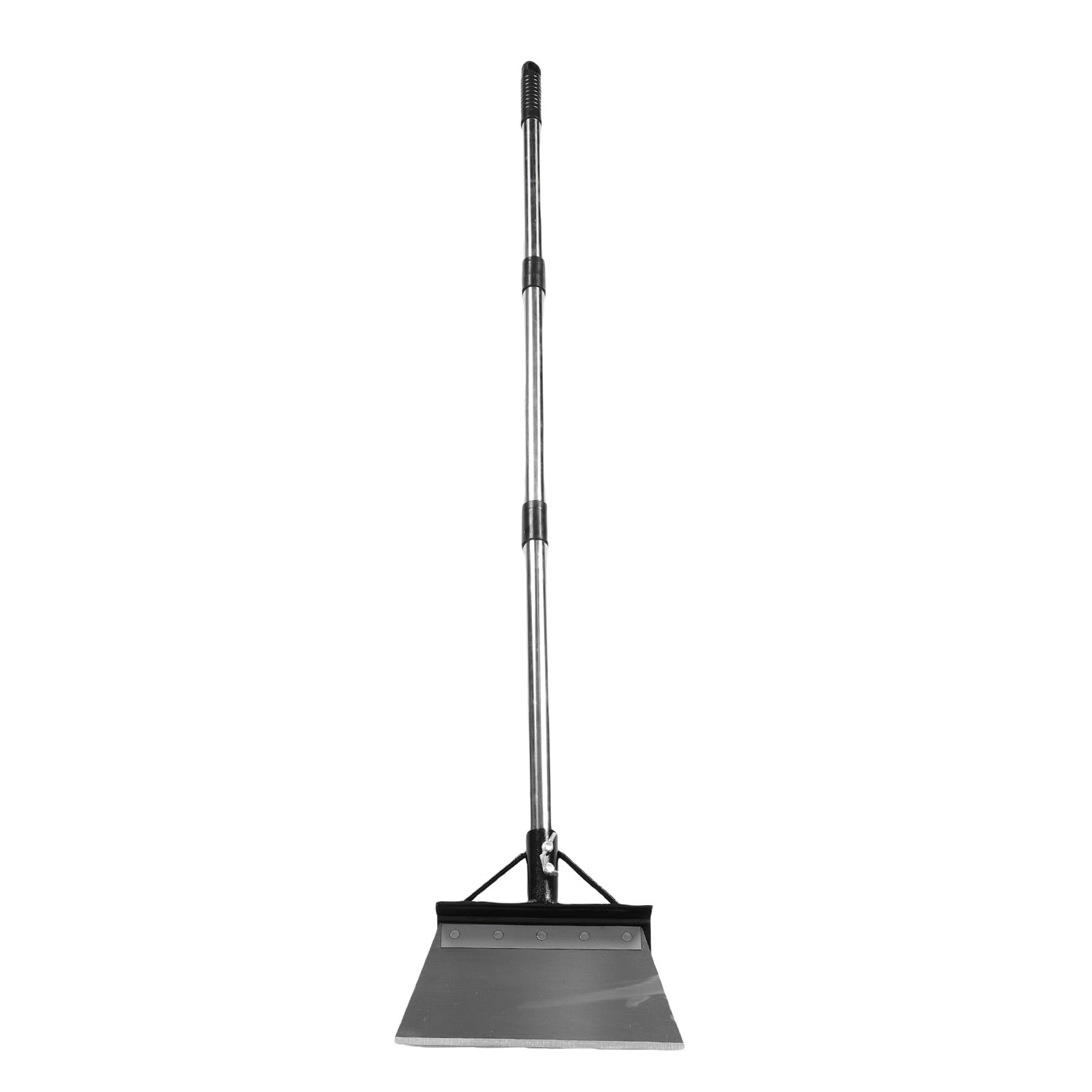 NFTIGB Multifunctional Garden Cleaning Flat Shovel Heavy Duty Steel Tool with Adjustable Handle for Weeding & Ice Removal (9.1x3.9x63.0 in / 23x10x160 cm)