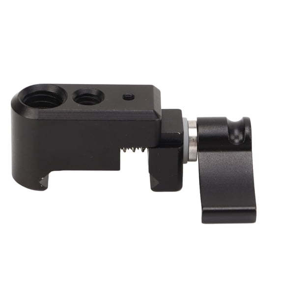 NFTIGB NATO Rail Clamp Aluminum Alloy Camera Cage Extension Quick Release Mount Bracket with 1/4 Inch and 3/8 Inch Screw Holes for Vlog Video Shooting Photography Accessories (2.76 inches / 7 cm)