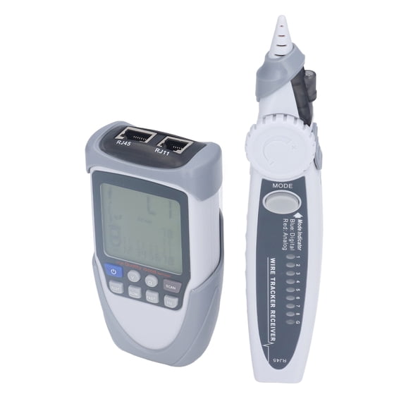 NFTIGB Network Cable Tester Digital Analogue PoE Ethernet Wire Finder Tracer Tool with LCD, Advanced Diagnostic Capabilities, 3000m Range, Multi-Functional Diagnostic Kit for Professionals