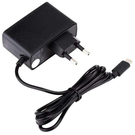 NFTIGB Nintendo Switch Power Adapter Wall Charger, DC 5V 2.4A Fast Charging AC Adapter for Switch Console, Portable Travel Charger Power Supply with 110-240V Voltage, Black (3.38 oz / 96g)