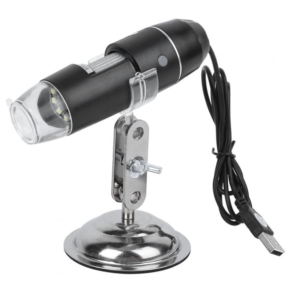 NFTIGB OX-50X-500X Digital USB Microscope 2MP 500x Magnification 8 LED for Windows Linux