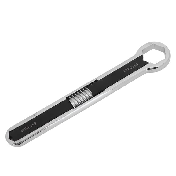 NFTIGB Open-End Wrench Solid Multi-Function Monkey Spanner Alloy Steel Hand Tools Hardware Large 15-27mm / 0.6-1.1in Adjustable Opening Double-Headed Tool For Home Repair And Commercial Use