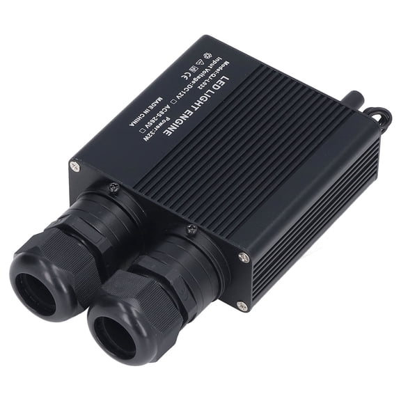NFTIGB Optic Fiber Light Engine RGBW Bluetooth App Music Remote Control Dual End Fiber Optic Driver 32W LED Light Source