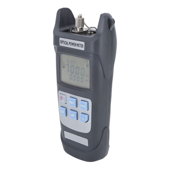 NFTIGB Optical Fiber Power Meter -50 To +26dbm 10 Wavelengths 2.5mm Interface Fiber Optic Cable Tester with LED Light for Professional Network Maintenance and Troubleshooting (7.87 inches / 20 cm)