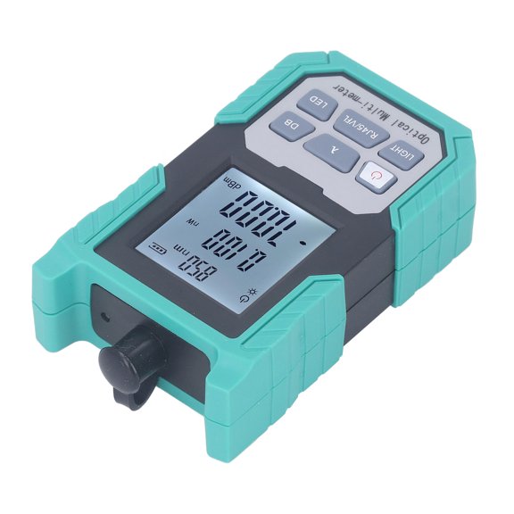 NFTIGB Optical Power Meter Mini Fiber Optic Cable Tester Multimeter High Accuracy with LED Light -70 to +10dBm Wavelength Range 800-1700nm Network Testers (5.12 inches / 13 cm)