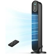 NFTIGB Oscillating Tower Fan for Home, Quiet Fans with Remote, 9H Timer, 3 Speeds, 29 inch, Black, New