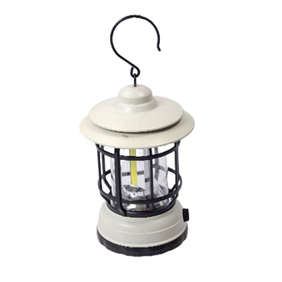 NFTIGB Outdoor Portable Camping Light USB Rechargeable Compact HandLamp Cordless Tent Light Stepless Dimming Night Light for Hiking and Backpacking, 7.48x4.72 Inches / 19x12 cm, Beige