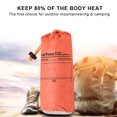 thumbnail image 1 of NFTIGB Outdoor Portable Mountaineering Camping Warm Emergency Rectangular Sleeping Bag Orange Waterproof Survival Gear for Hiking, 78.7 inches / 200 cm, 1 of 6