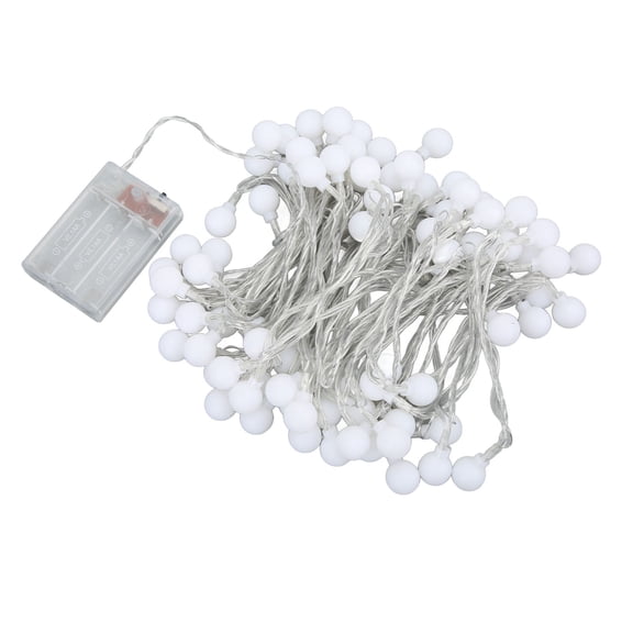 NFTIGB Outdoor String Light 32.8 ft / 10 m Waterproof 2 Modes 2800K Warm Yellow Frosted LED Globe Ambient Lights with Storage Bag for Camping Patio Garden Decor