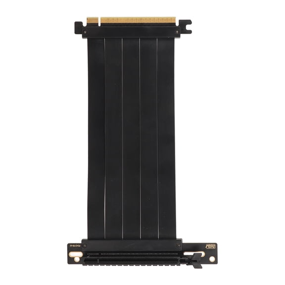 NFTIGB PCI Express 4.0 Extension Cable 90 Degree Support X16 X8 X4 X1 Graphic Cards Flexible Riser PCIE4.0 20cm / 7.87 inches Black