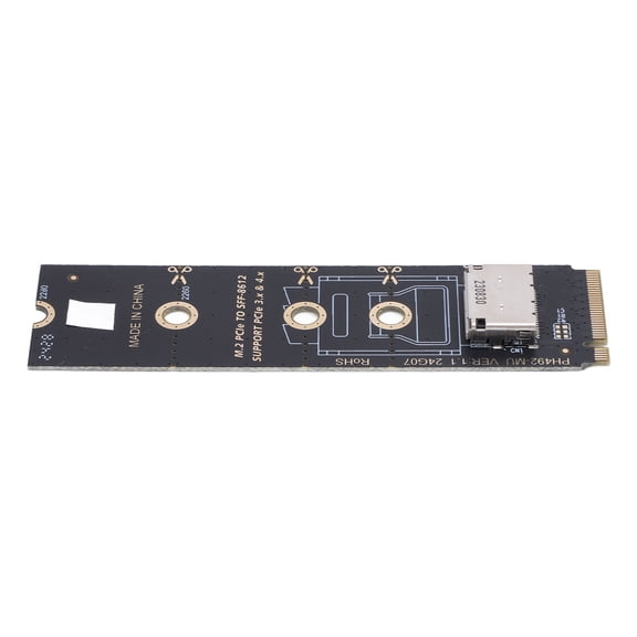 NFTIGB PCIE 3.0 M.2 Mkey to Oculink SFF-8611 SFF-8612 Host Adapter Card for PCIe NVMe SSD PH492-MU High Speed Data Transfer Component